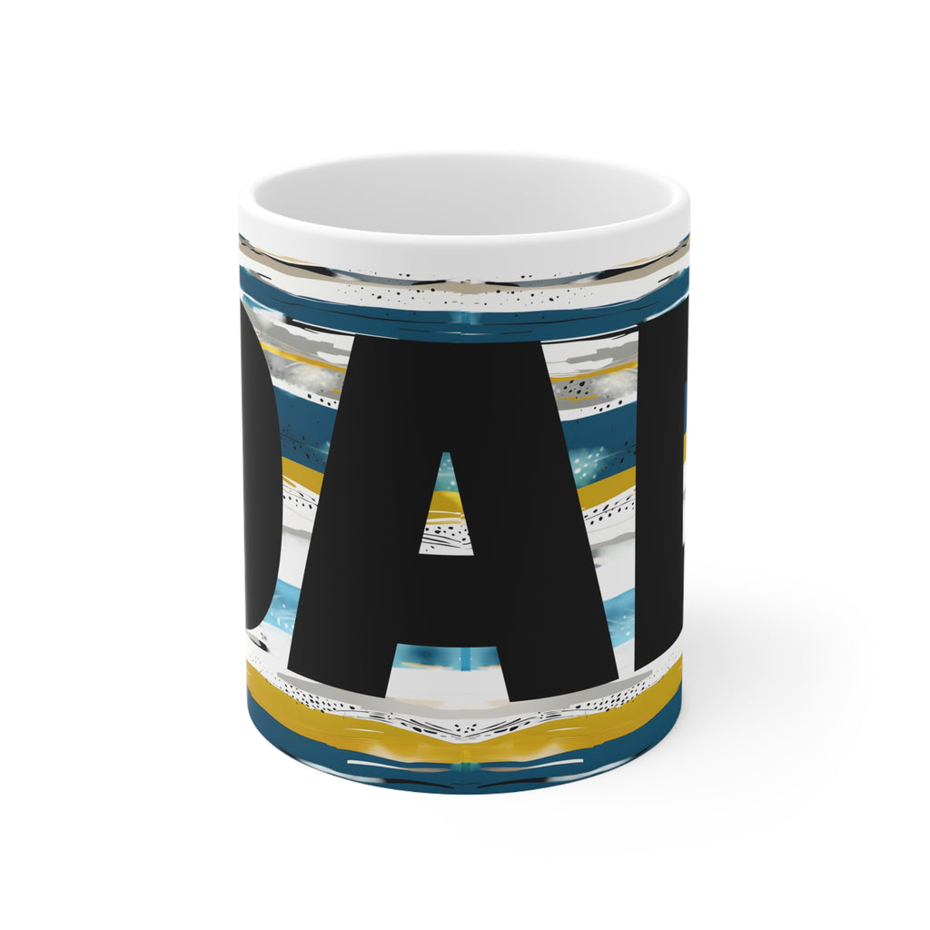 Personalised Name Ceramic Mug, Dad Cup, Name Cup, Name Mug, Custom Name Mug, Custom Name Cup, Custom Gifts, - ElmsCreative