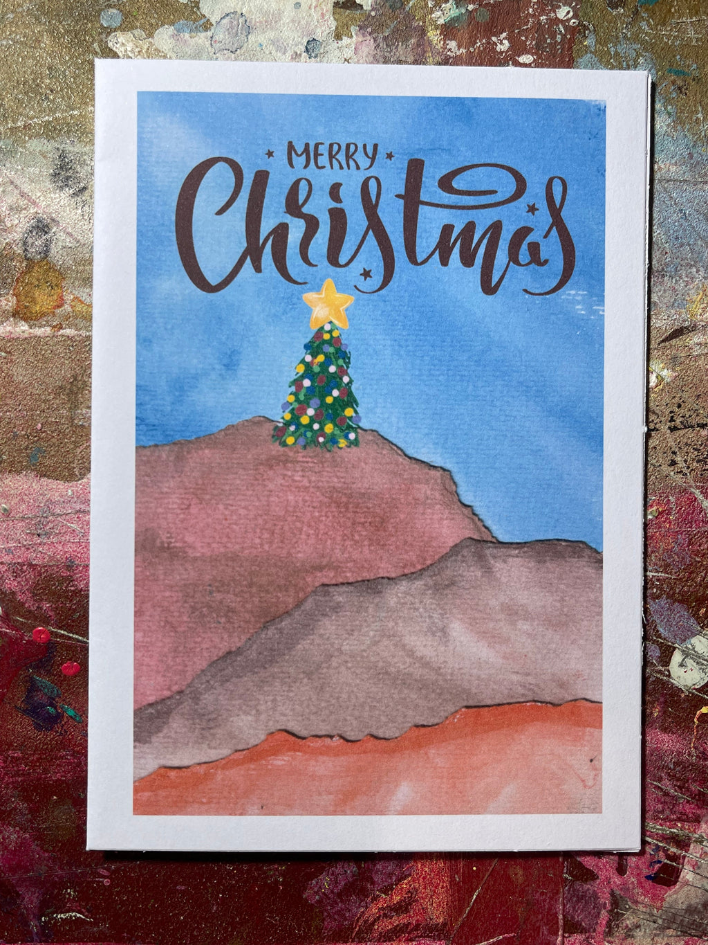 Desert Hills: Christmas Landscapes - Christmas Cards