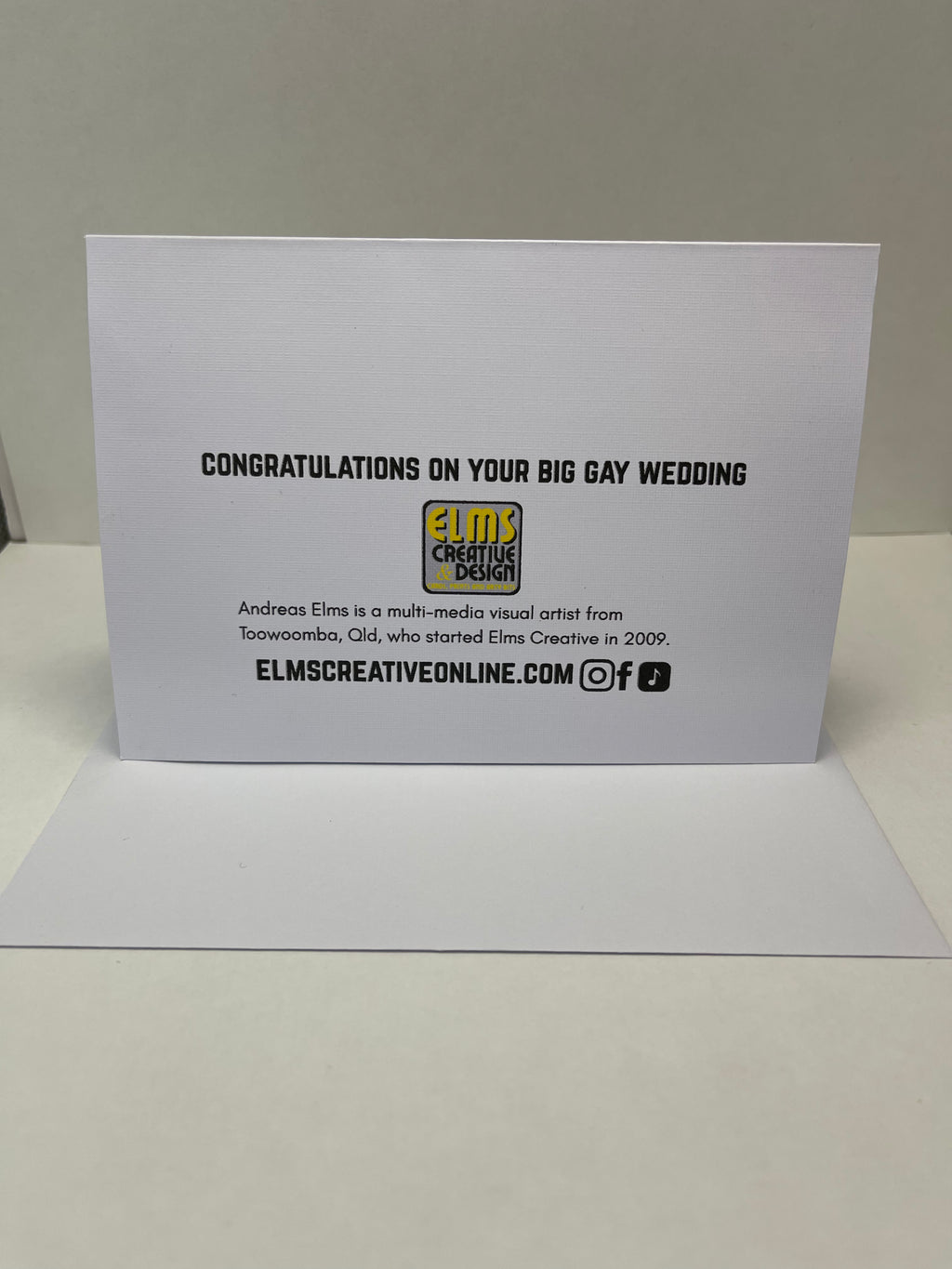 Congratulations on your Big Gay Wedding Card