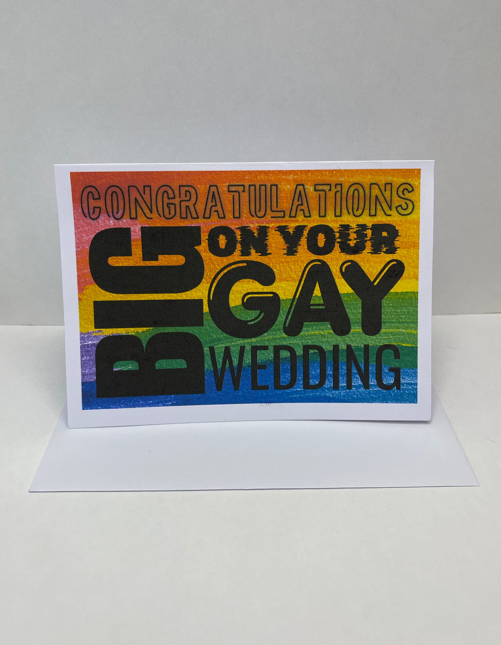 Congratulations on your Big Gay Wedding Card