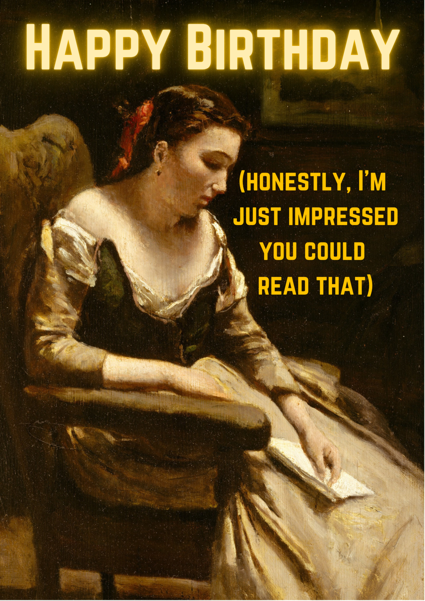 "Happy Birthday, I'm impressed" - Sassy Card - ElmsCreative