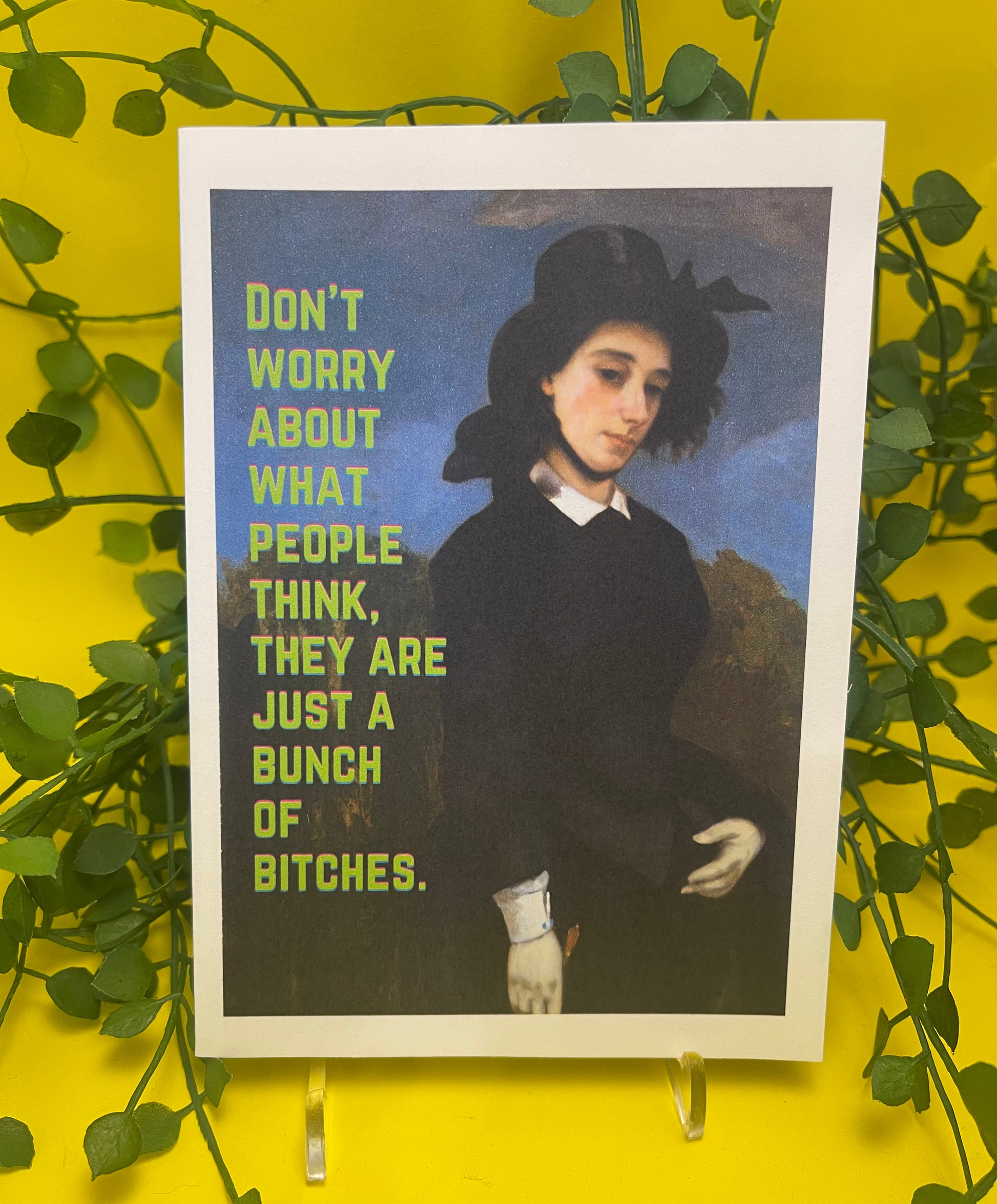 "Don't worry about what people think"- Sassy Card - ElmsCreative