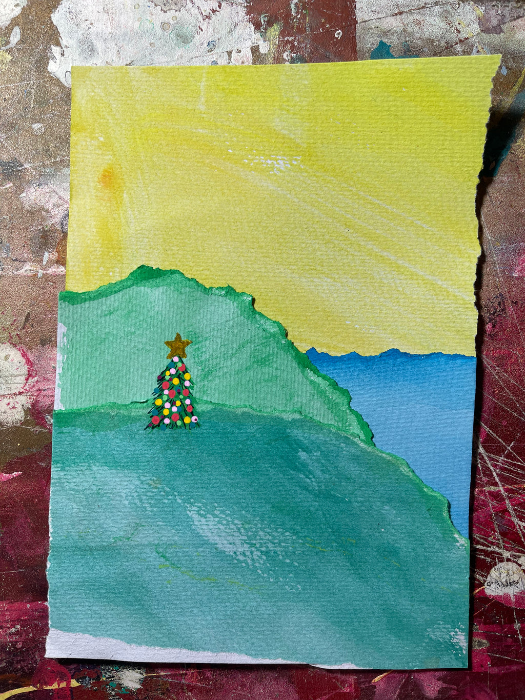 Ocean View: Christmas Landscapes - Christmas Cards