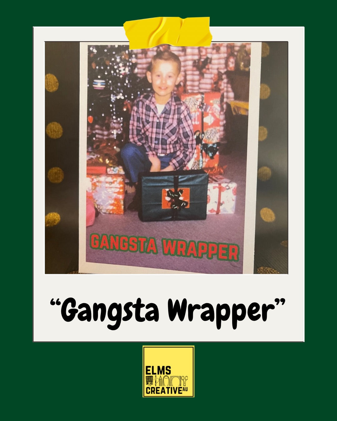 “Gangsta Wrapper” Sassy Chrissy Card - ElmsCreative