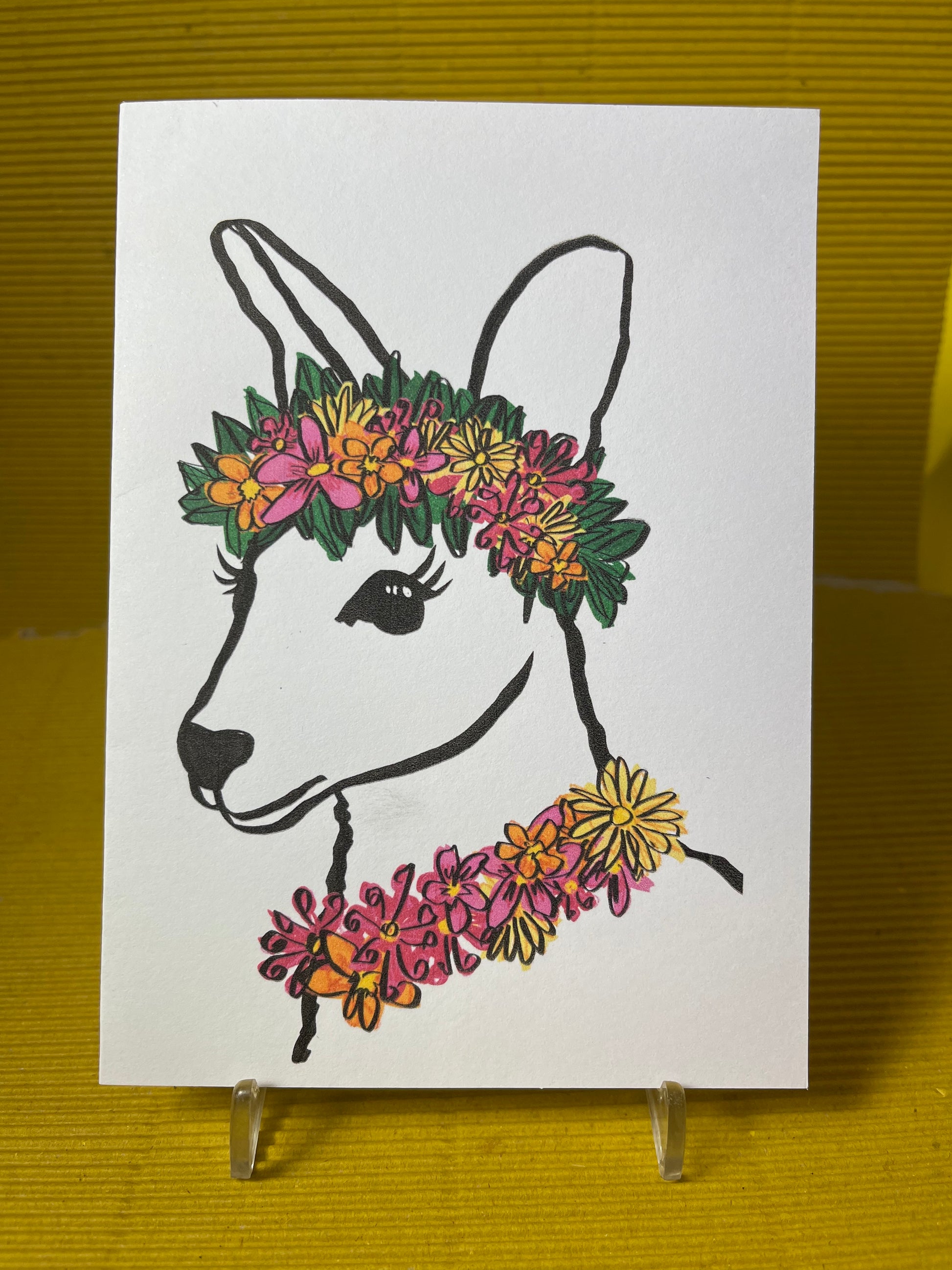 Kangaroo Flora and Fauna Card Pack - Native Australian Flowers and Animals - ElmsCreative