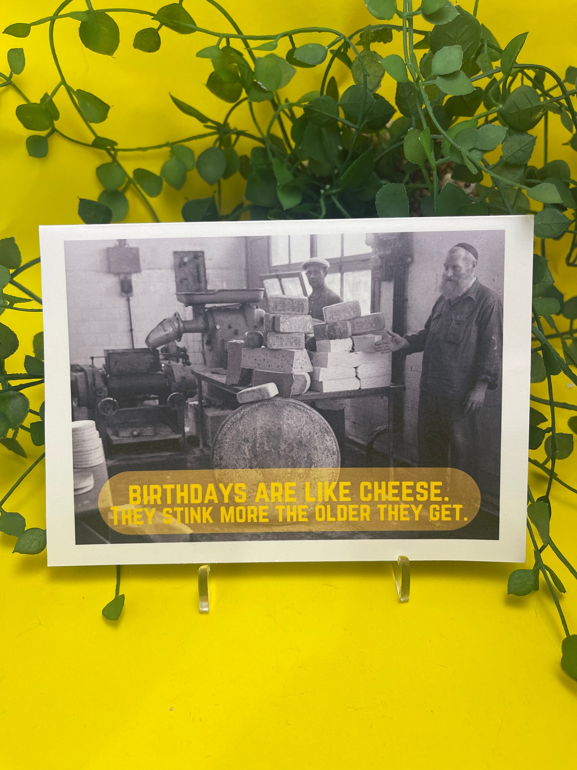 "Birthdays are like cheese"- Sassy Card - ElmsCreative