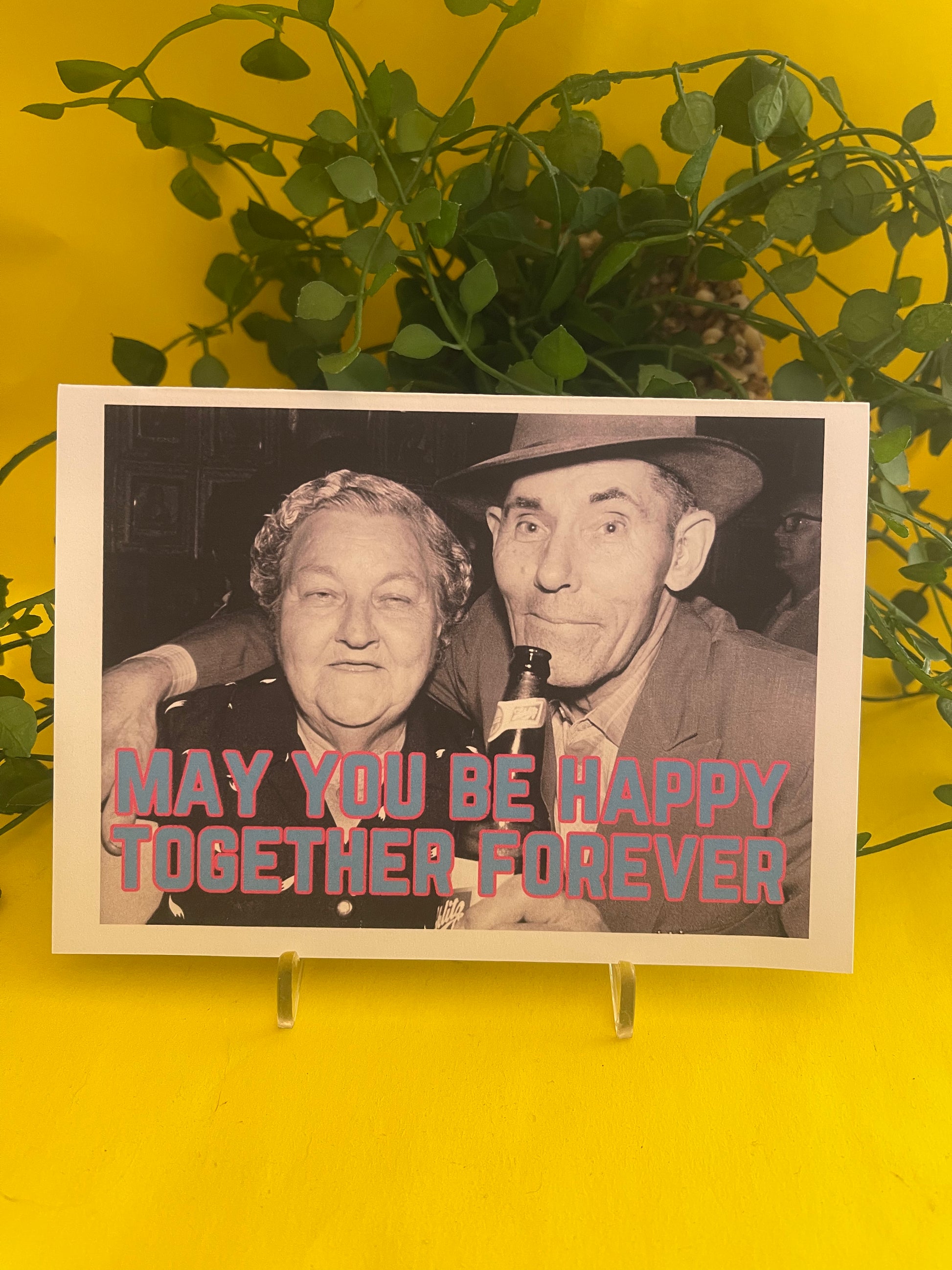 "May you be happy together forever" - Sassy Card - ElmsCreative