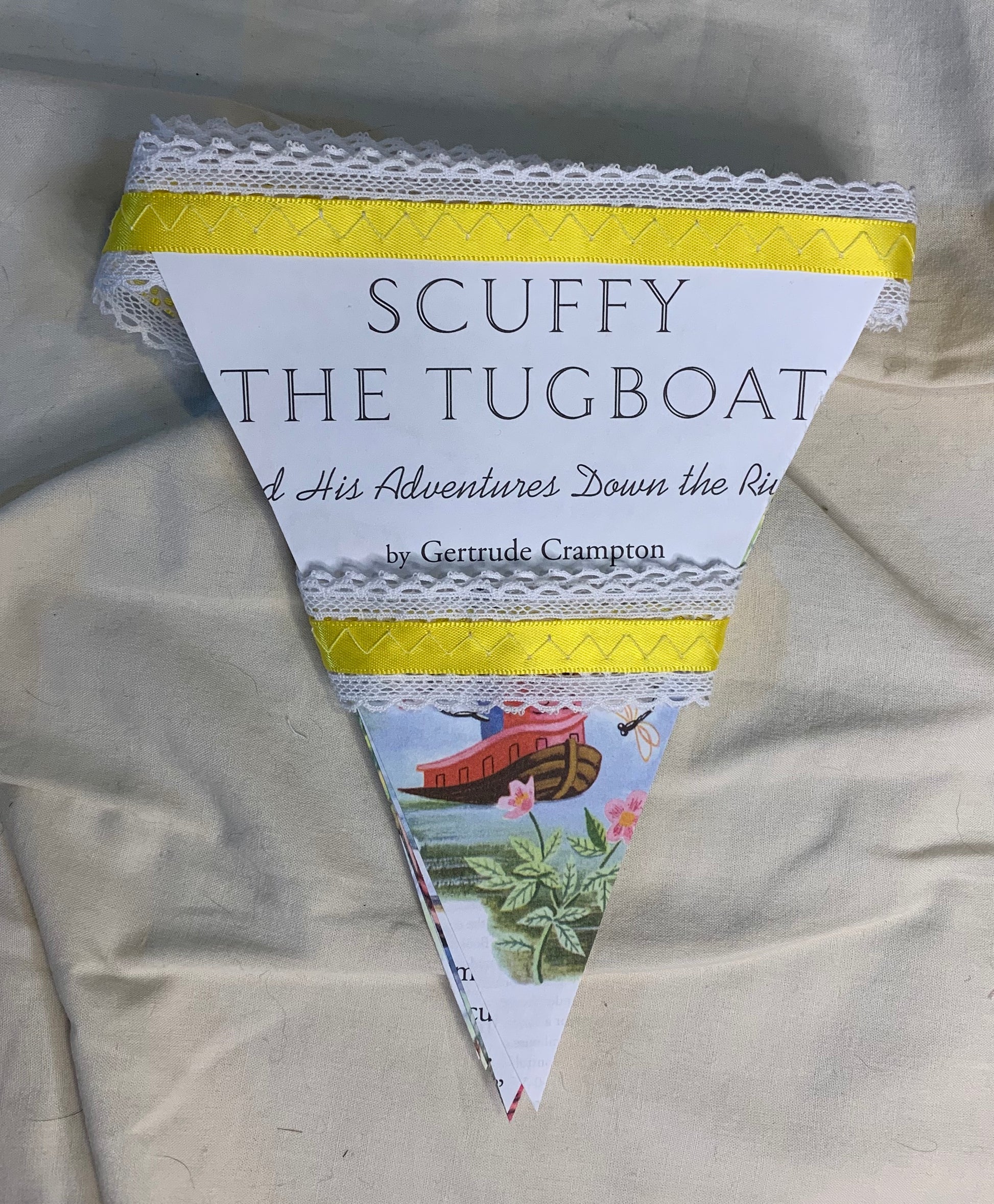 Bunting ~ Scuffy the Tugboat Little Golden Book - ElmsCreative