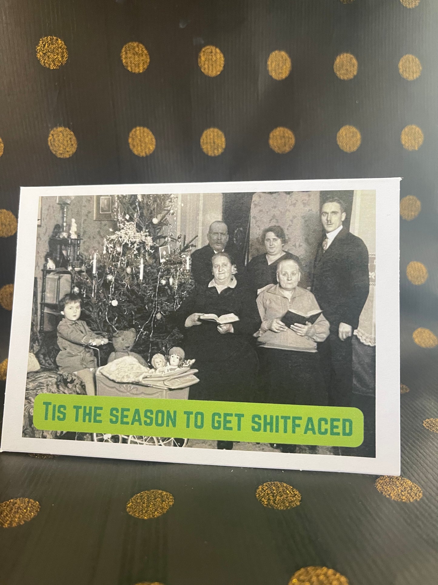 "Tis the season to get shitfaced"- Sassy Chrissy Card - ElmsCreative