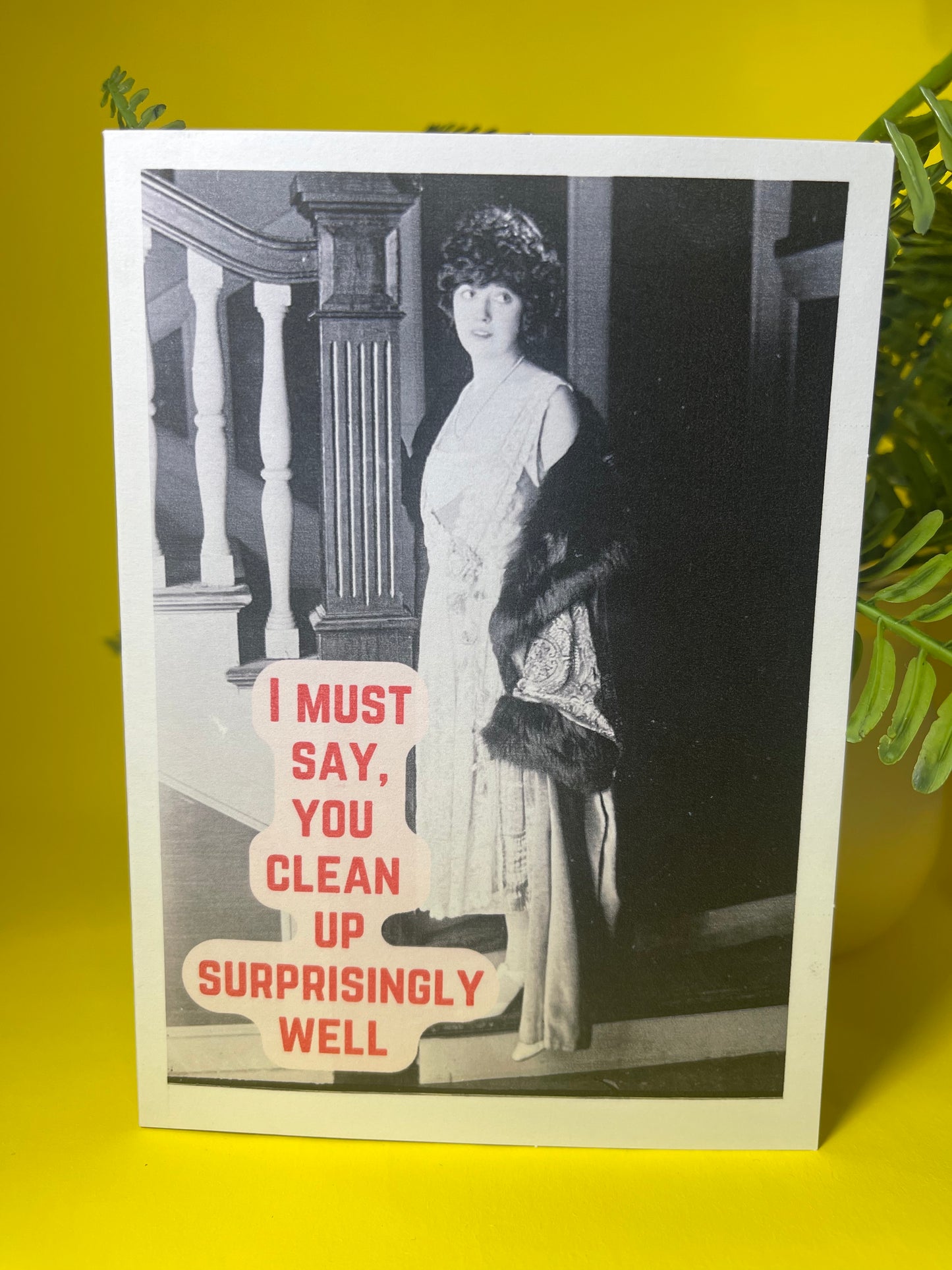 I Must Say You Clean Up Surprisingly Well - Sassy Card - ElmsCreative