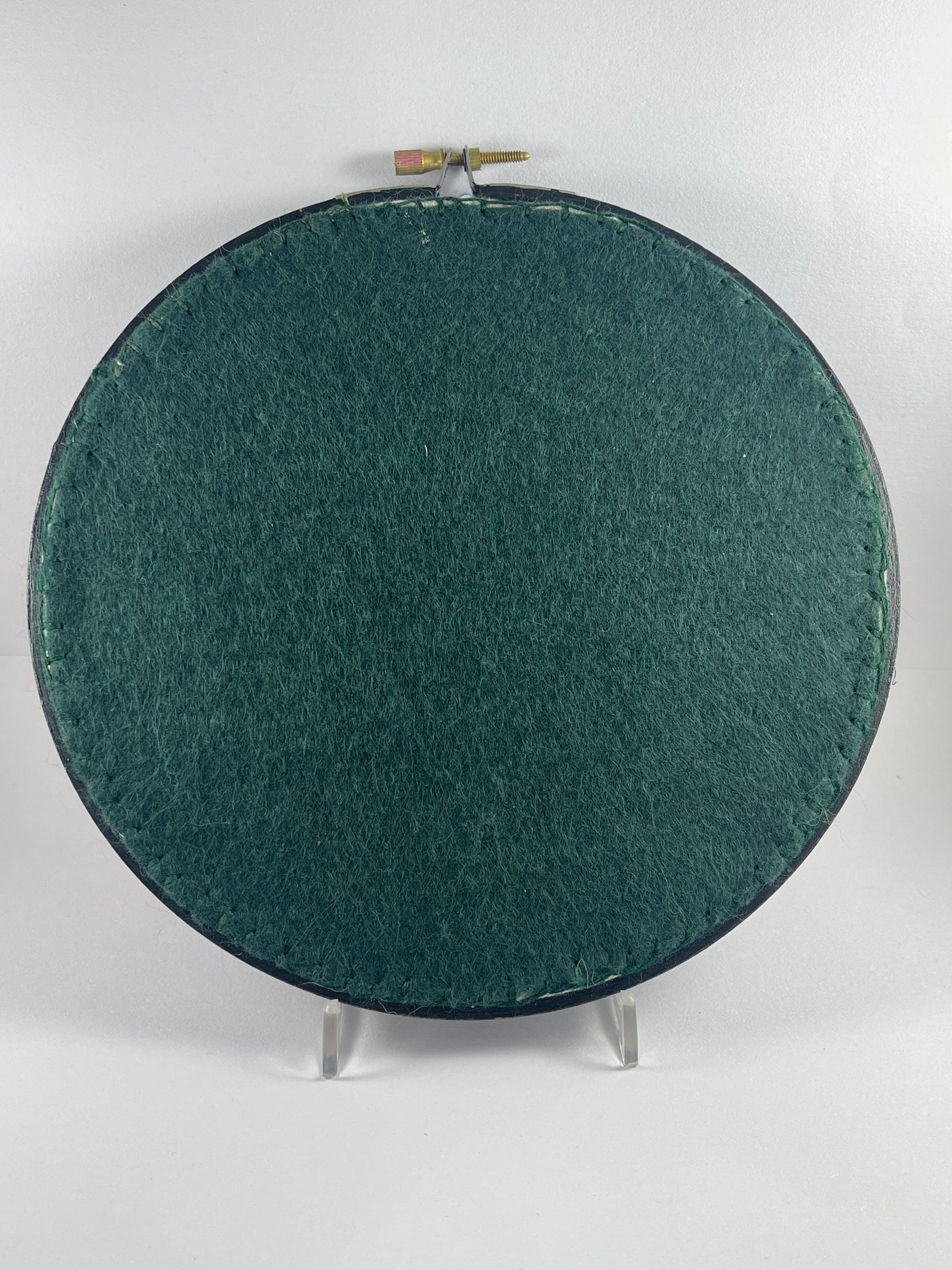 Australian Flowers Embroidery Hoops Canvas Set of 3 - Dark Blue