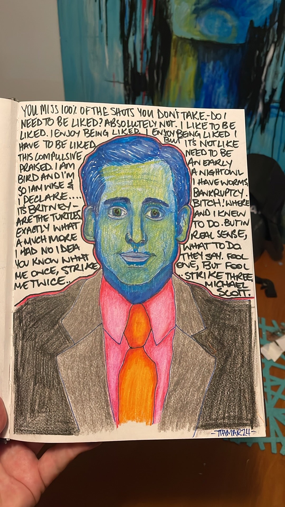 Michael Scott Sketch - ElmsCreative