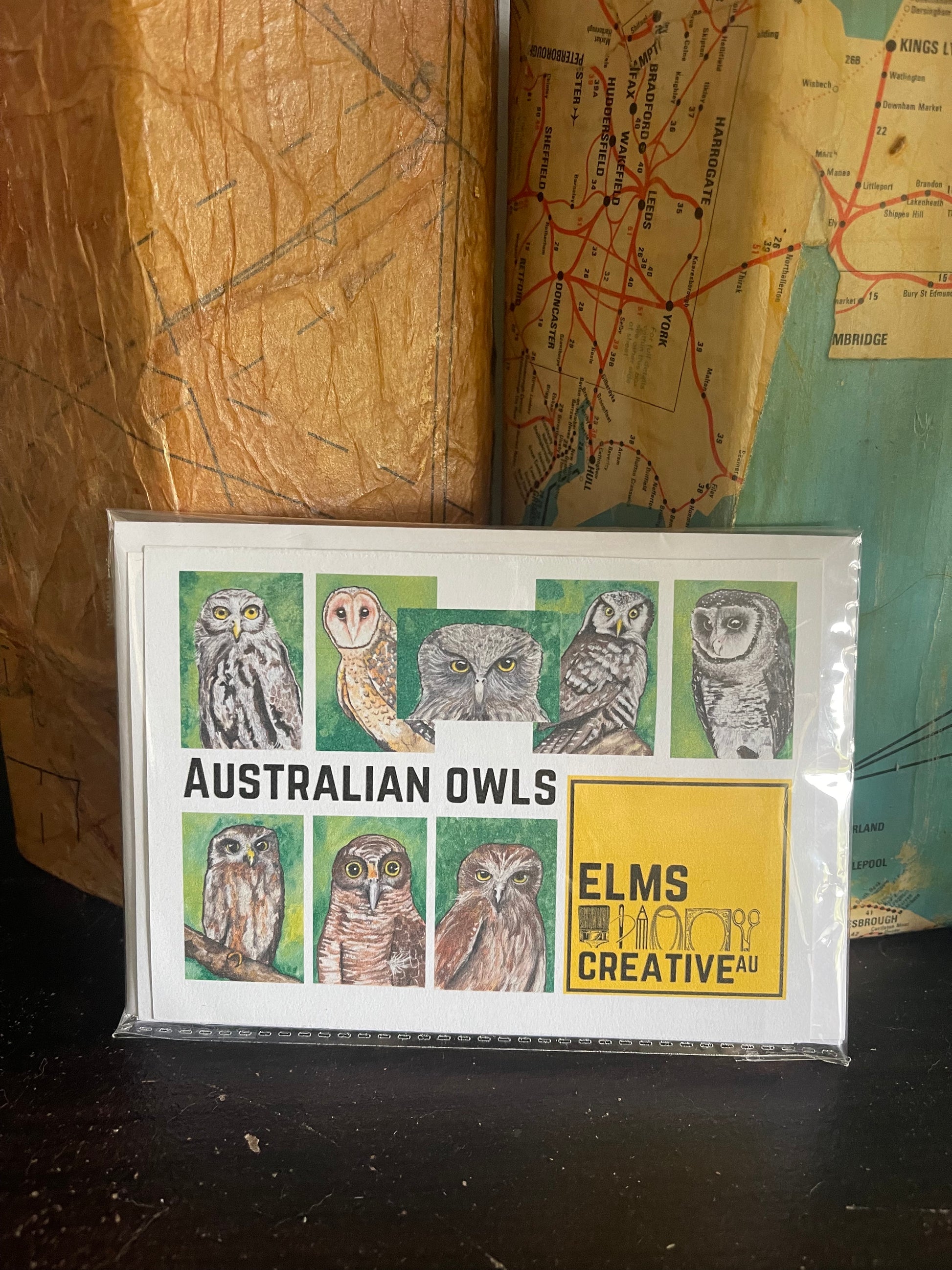 Australian Owl Greeting cards - ElmsCreative