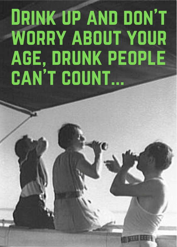 "Drink up and don't worry"- Sassy Card - ElmsCreative