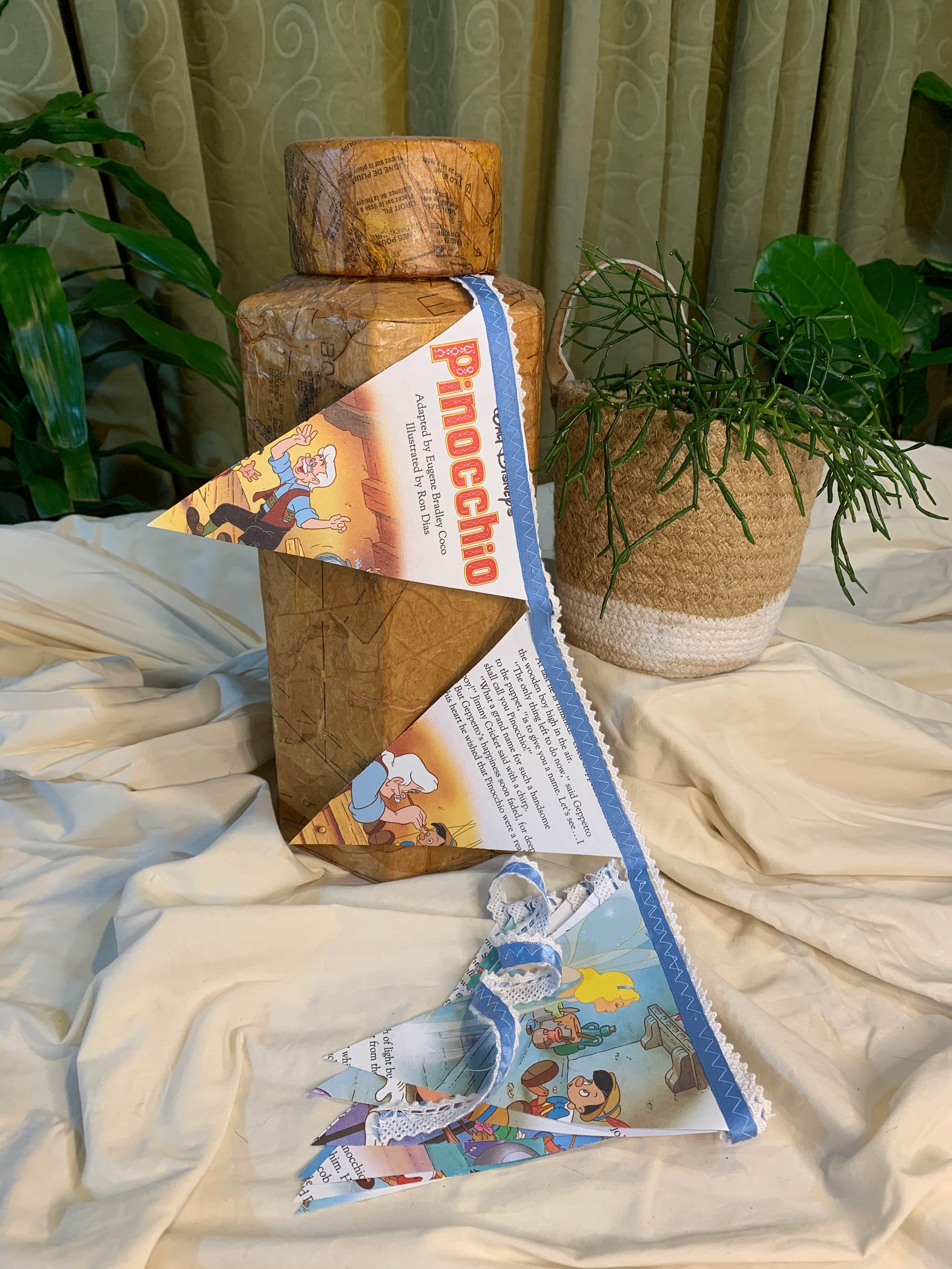 Pinocchio Little Golden Book Bunting - ElmsCreative