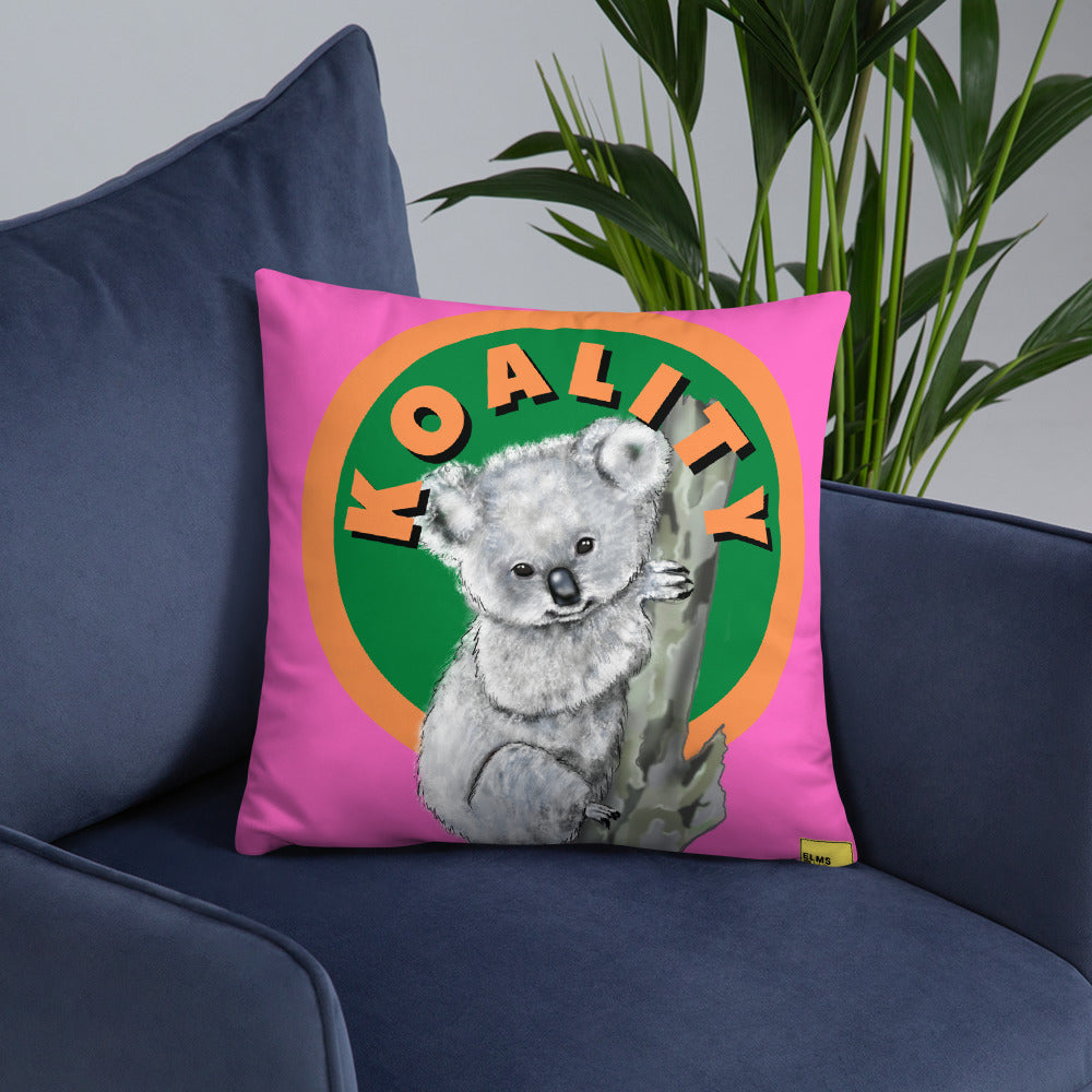 Koality- Pink Koala Pun Cushion - ElmsCreative