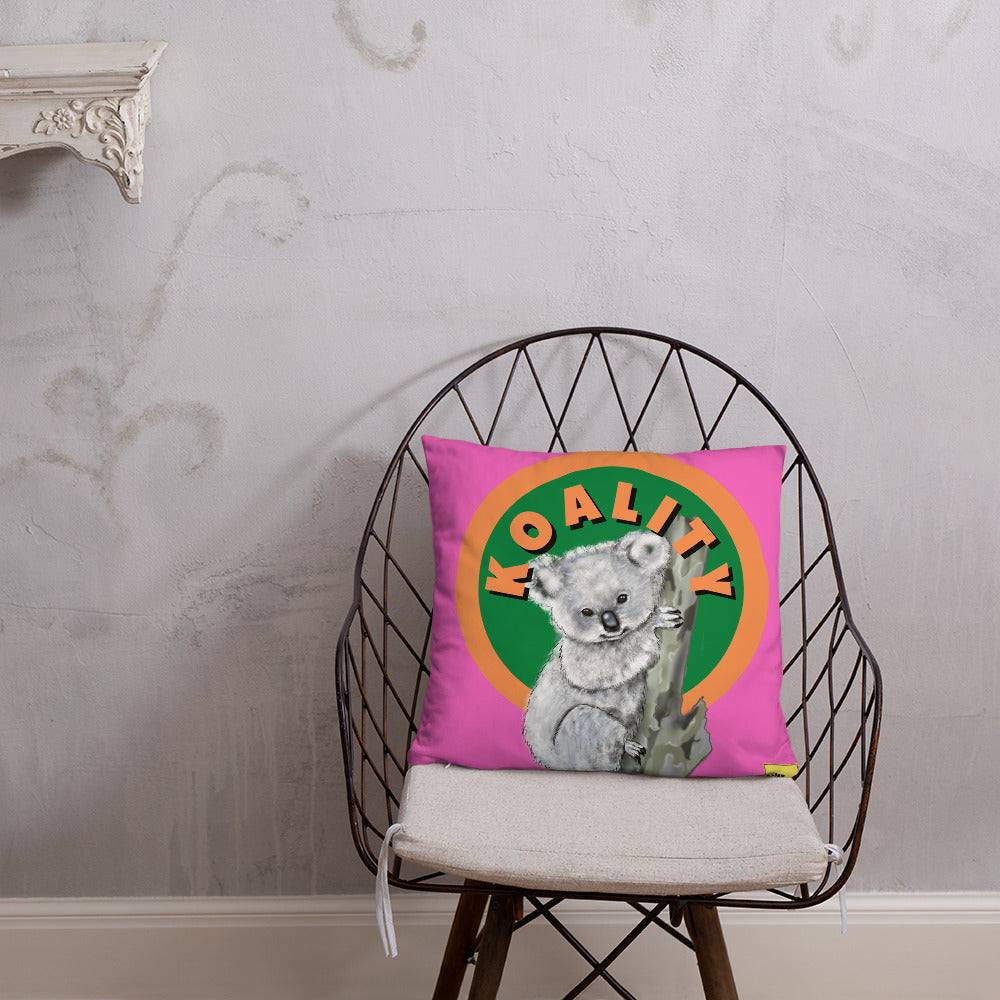 Koality- Pink Koala Pun Cushion - ElmsCreative