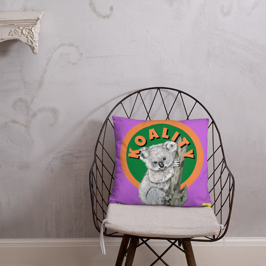 Koality- Purple Koala Pun Cushion - ElmsCreative