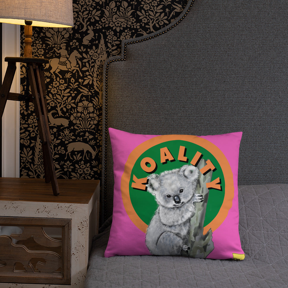 Koality- Pink Koala Pun Cushion - ElmsCreative