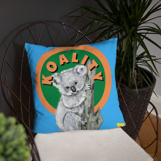 Koality - Blue Koala Pun Cushion - ElmsCreative