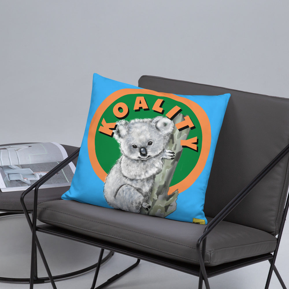 Koality - Blue Koala Pun Cushion - ElmsCreative