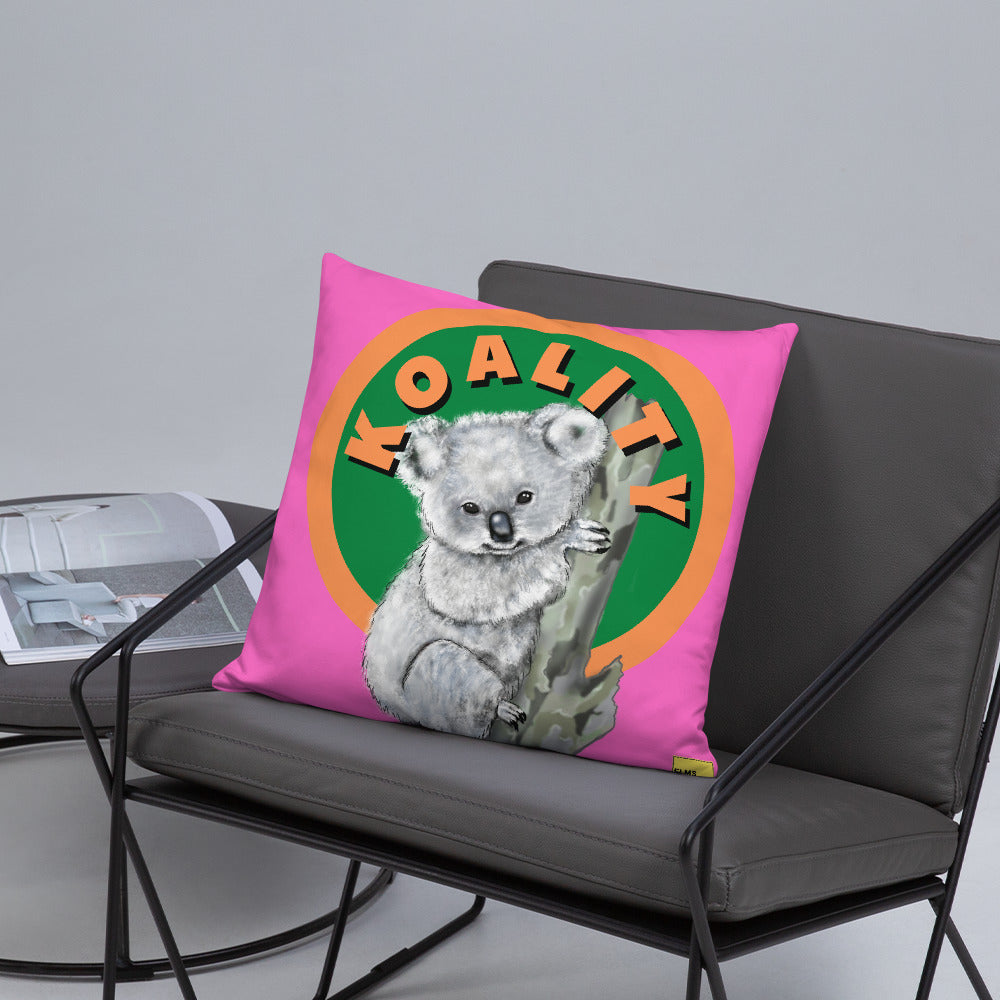 Koality- Pink Koala Pun Cushion - ElmsCreative