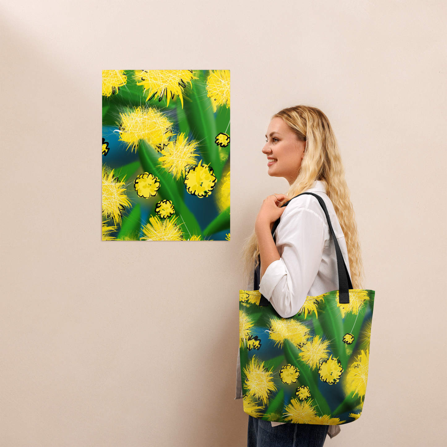 Wattle Explosion Tote - ElmsCreative