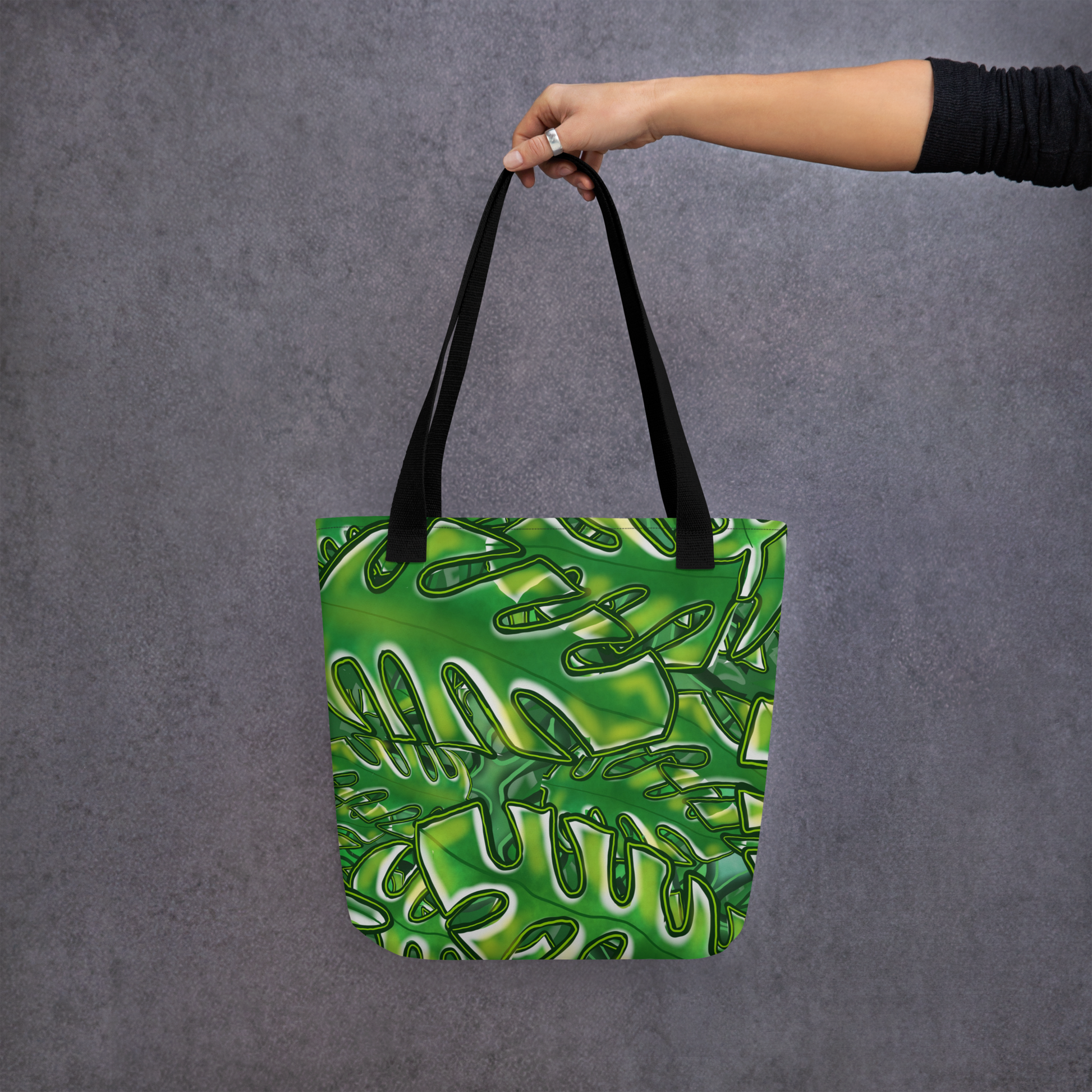 Monstrous Monstera Tote bag - ElmsCreative