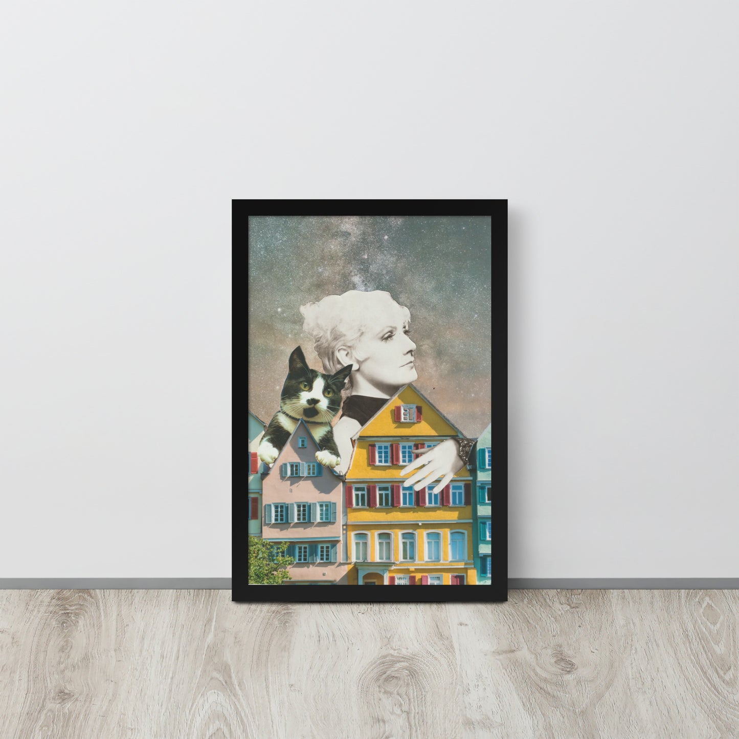 "Home Body" Paper Collage Framed Print - ElmsCreative