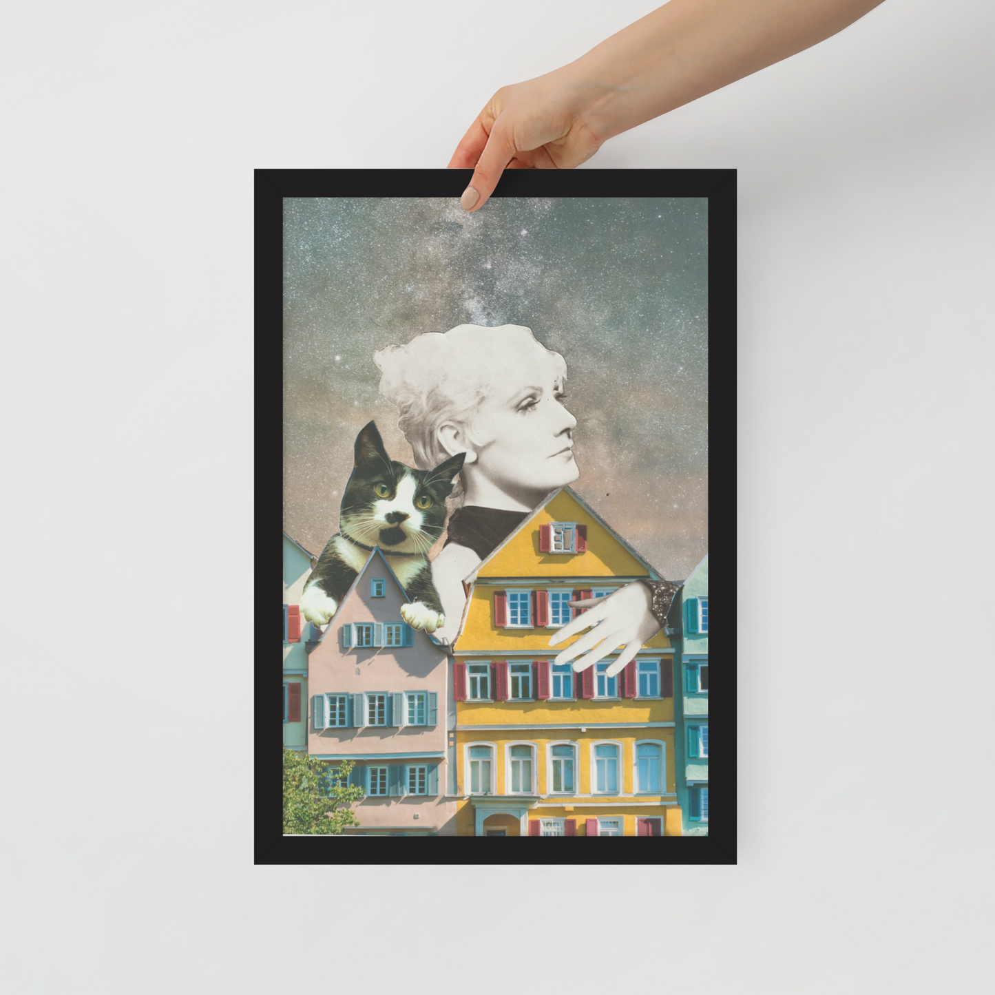 "Home Body" Paper Collage Framed Print - ElmsCreative