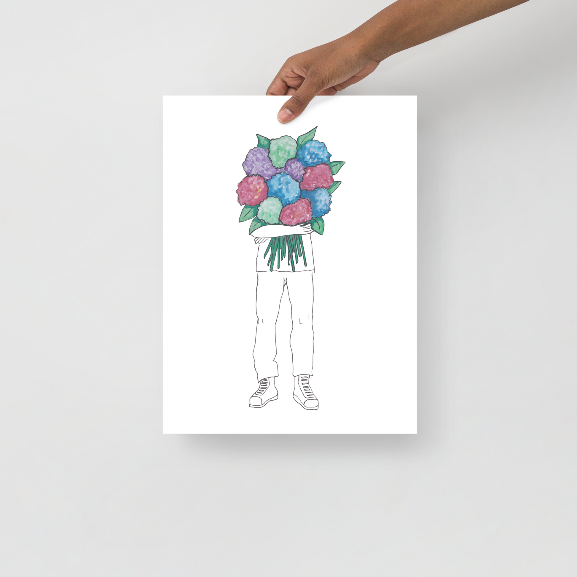 Hydrangeas - Thinking of You Poster