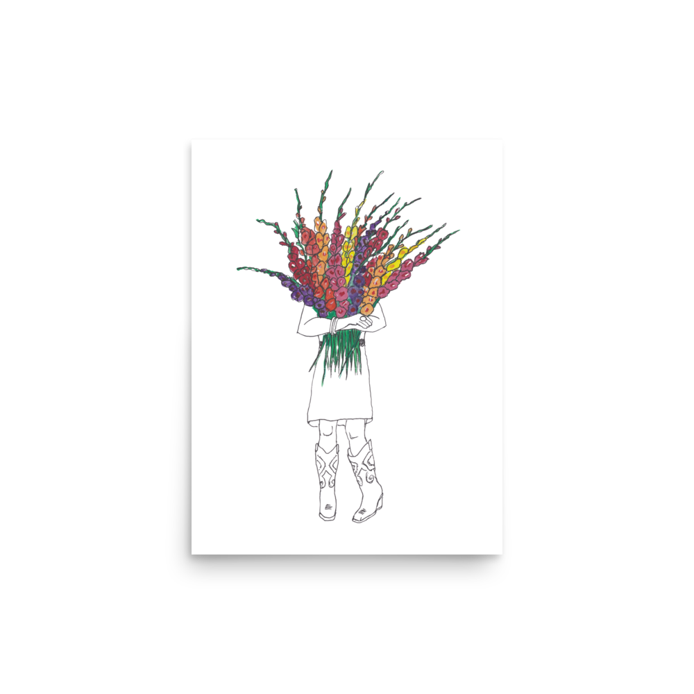 Gladiolus - Thinking You Poster