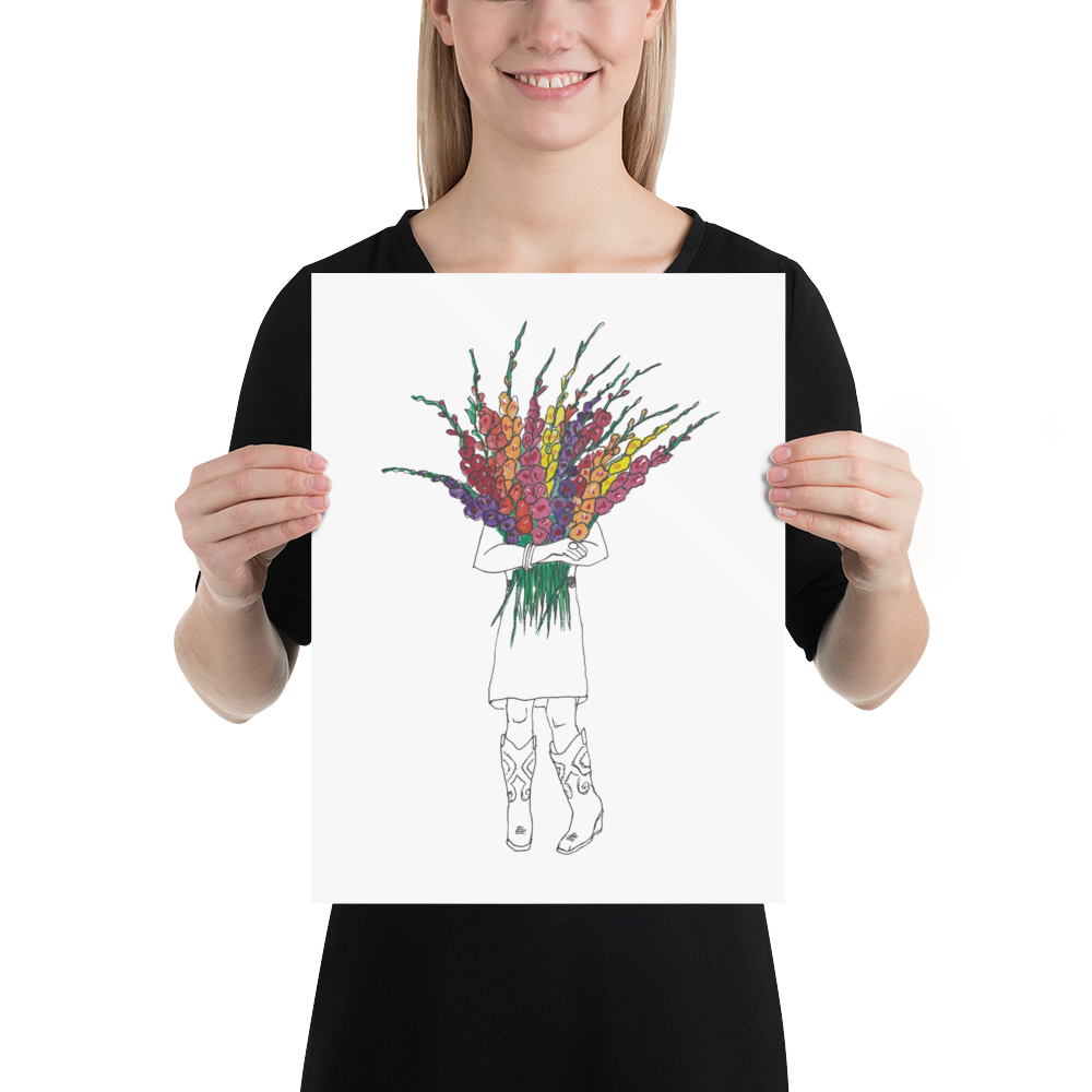 Gladiolus - Thinking You Poster