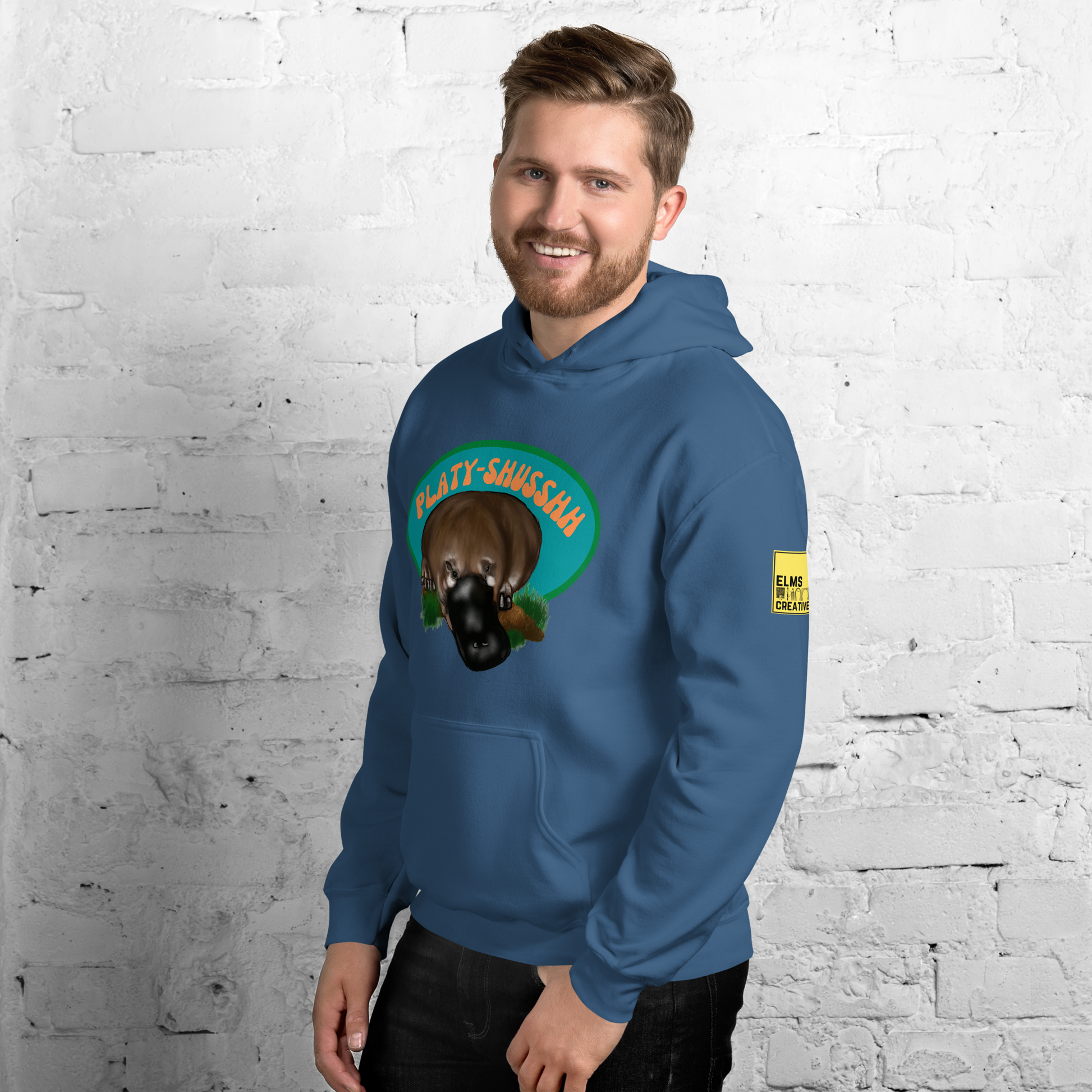 Platyshusshh - Platypus Pun Hoodie - ElmsCreative