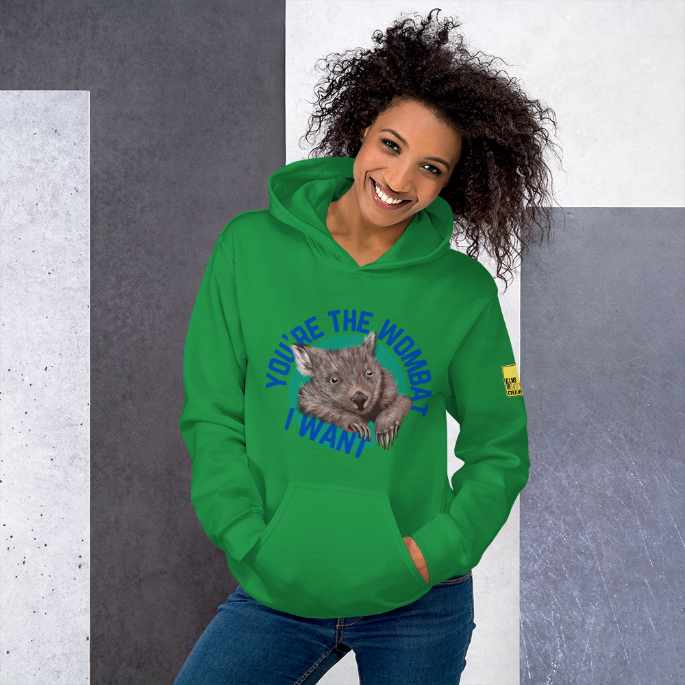 You're the Wombat I want - Wombat Pun Hoodie - ElmsCreative