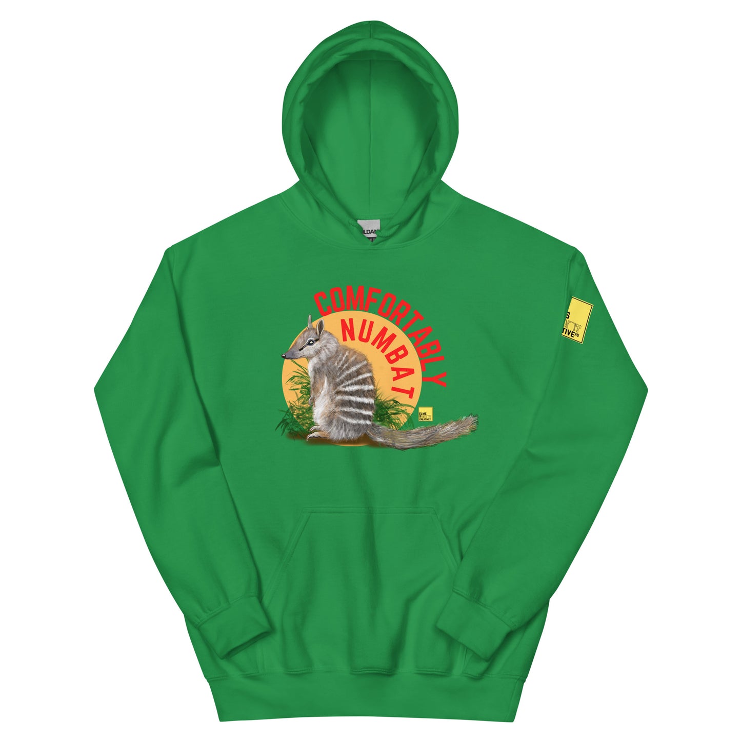 Comfortably Numbat - Numbat Pun Hoodie - ElmsCreative