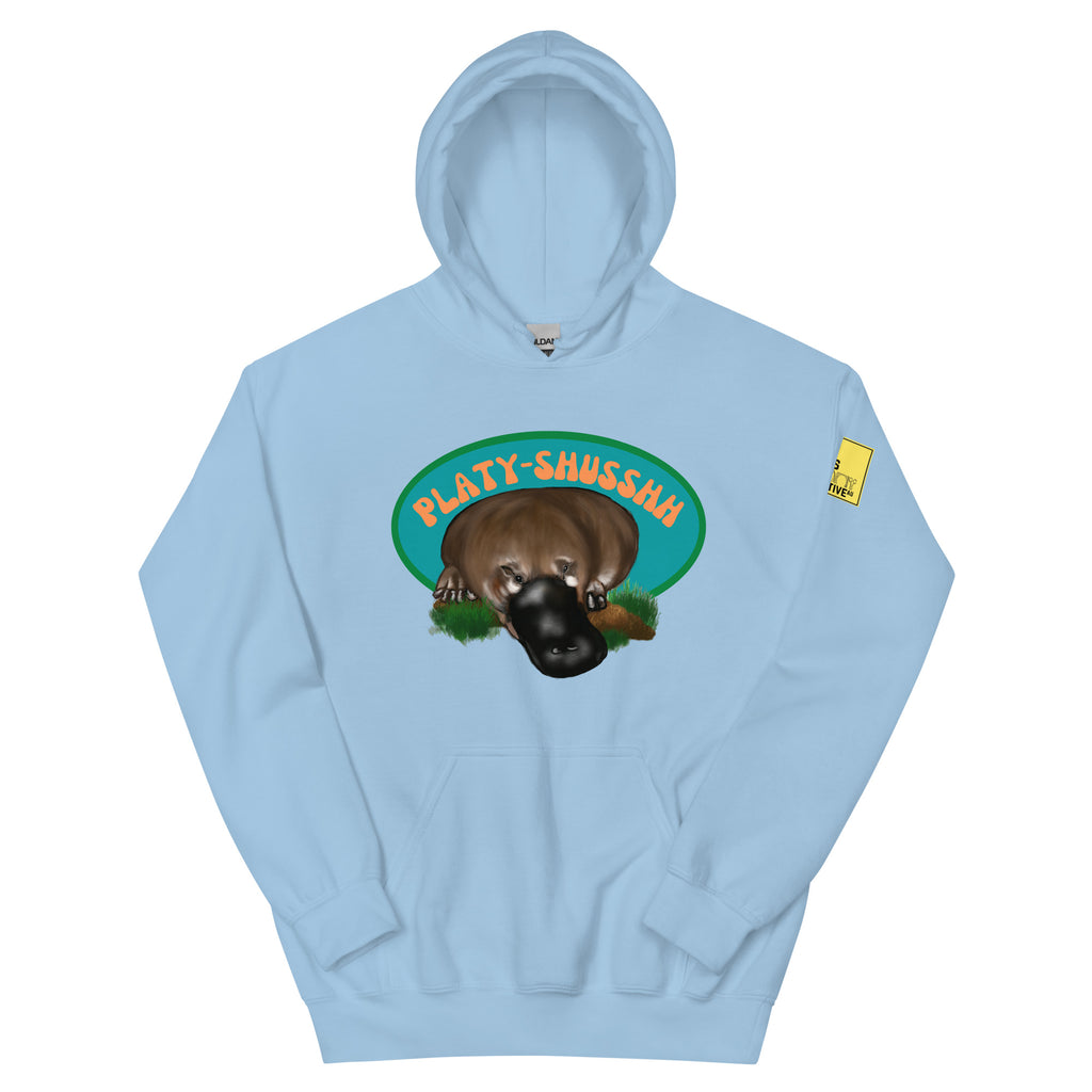 Platyshusshh - Platypus Pun Hoodie - ElmsCreative