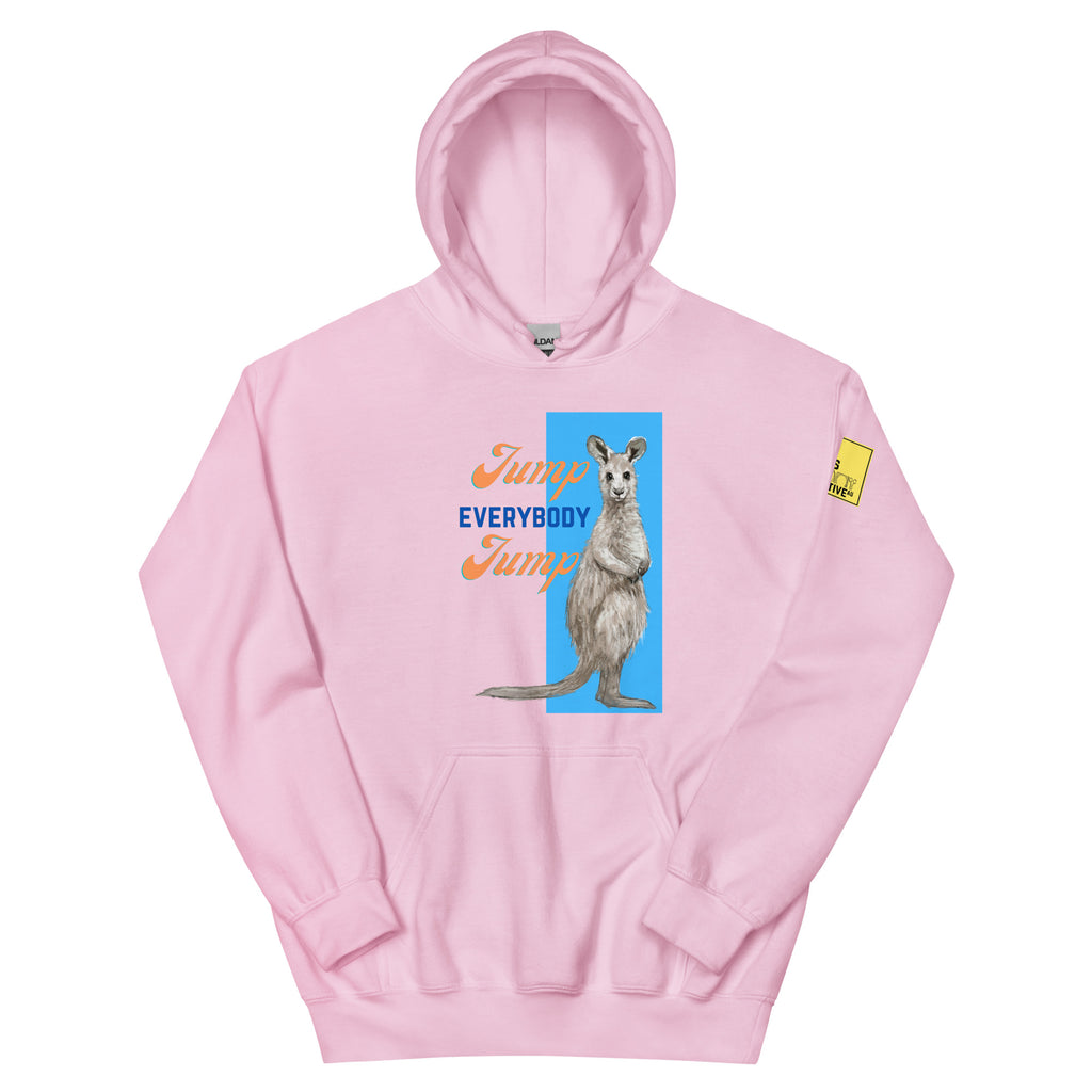 Jump Everybody Jump - Kangaroo Pun Hoodie - ElmsCreative