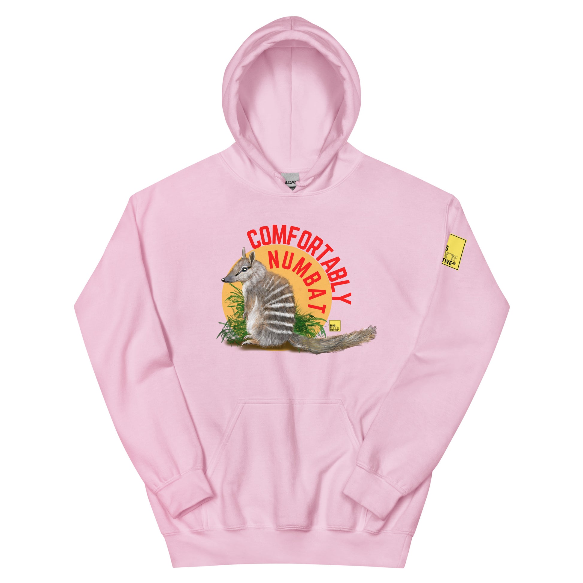 Comfortably Numbat - Numbat Pun Hoodie - ElmsCreative