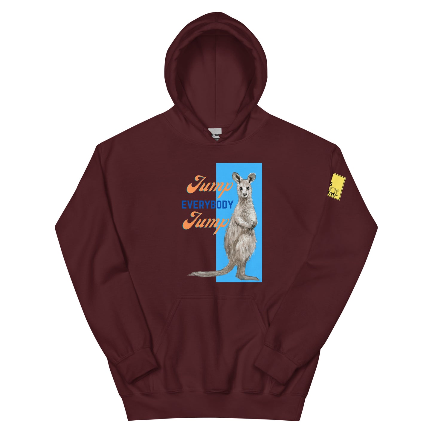 Jump Everybody Jump - Kangaroo Pun Hoodie - ElmsCreative