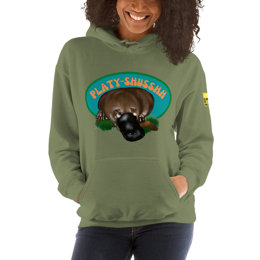 Platyshusshh - Platypus Pun Hoodie - ElmsCreative