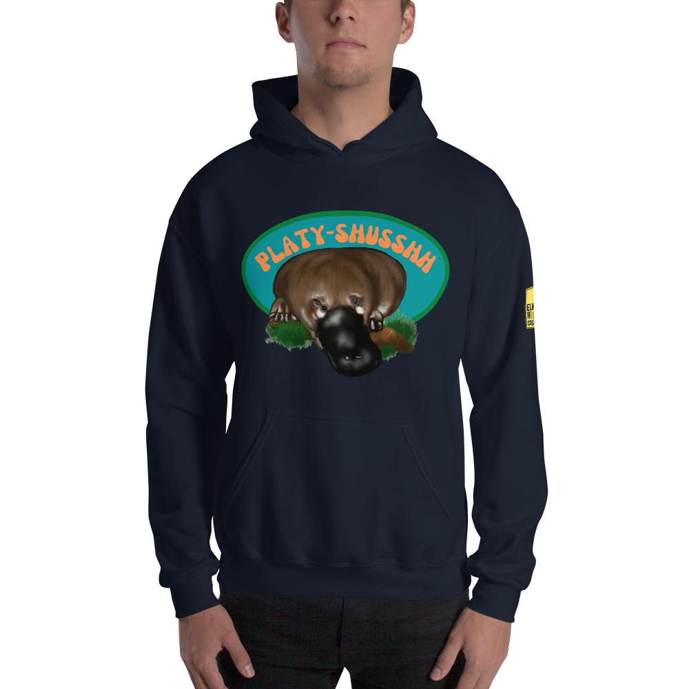 Platyshusshh - Platypus Pun Hoodie - ElmsCreative