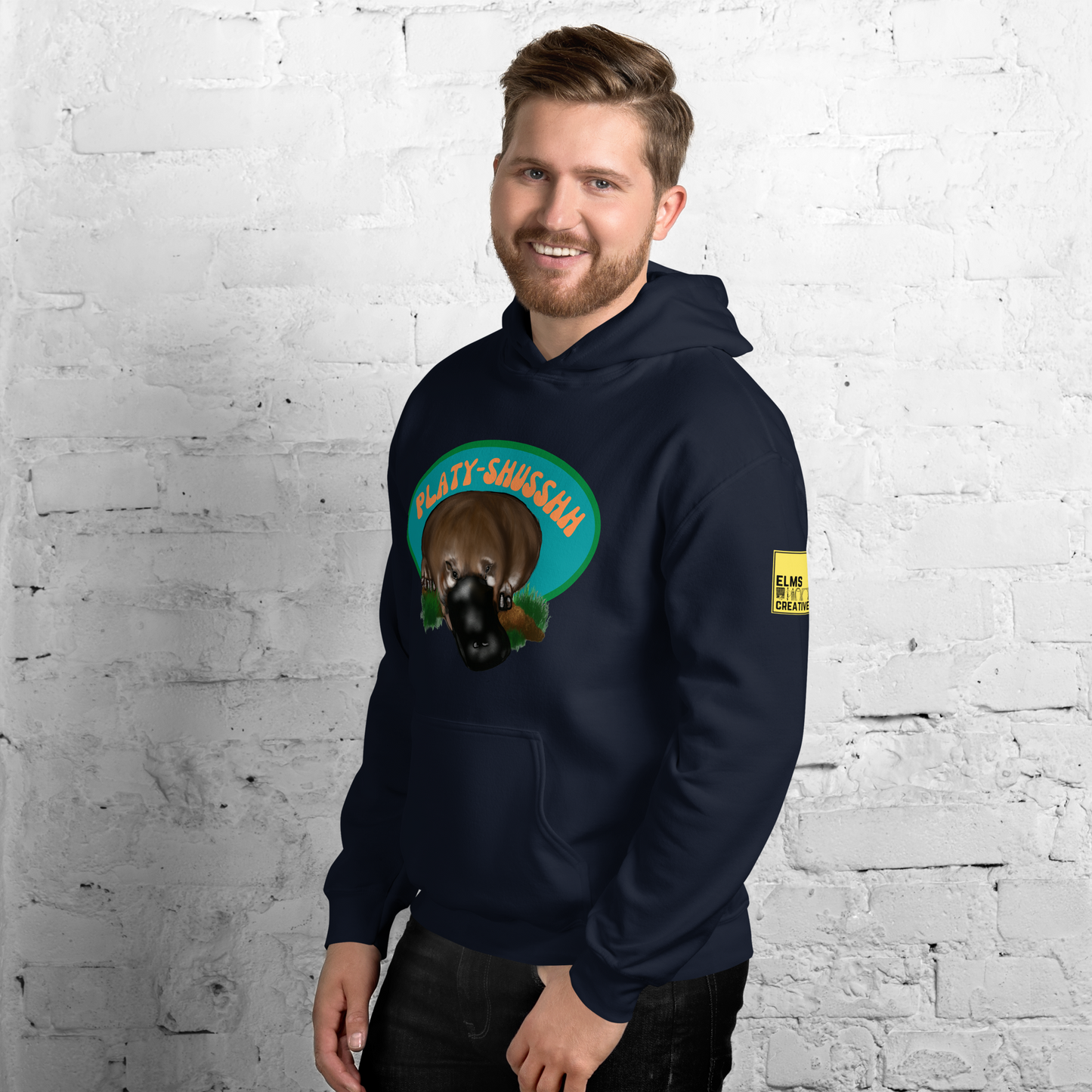 Platyshusshh - Platypus Pun Hoodie - ElmsCreative