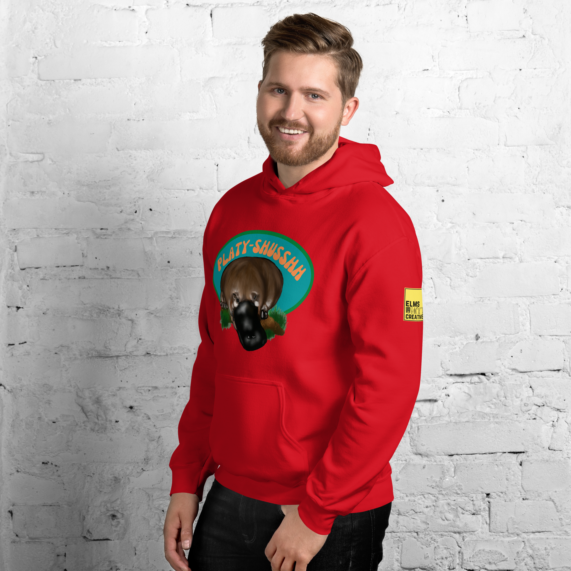 Platyshusshh - Platypus Pun Hoodie - ElmsCreative