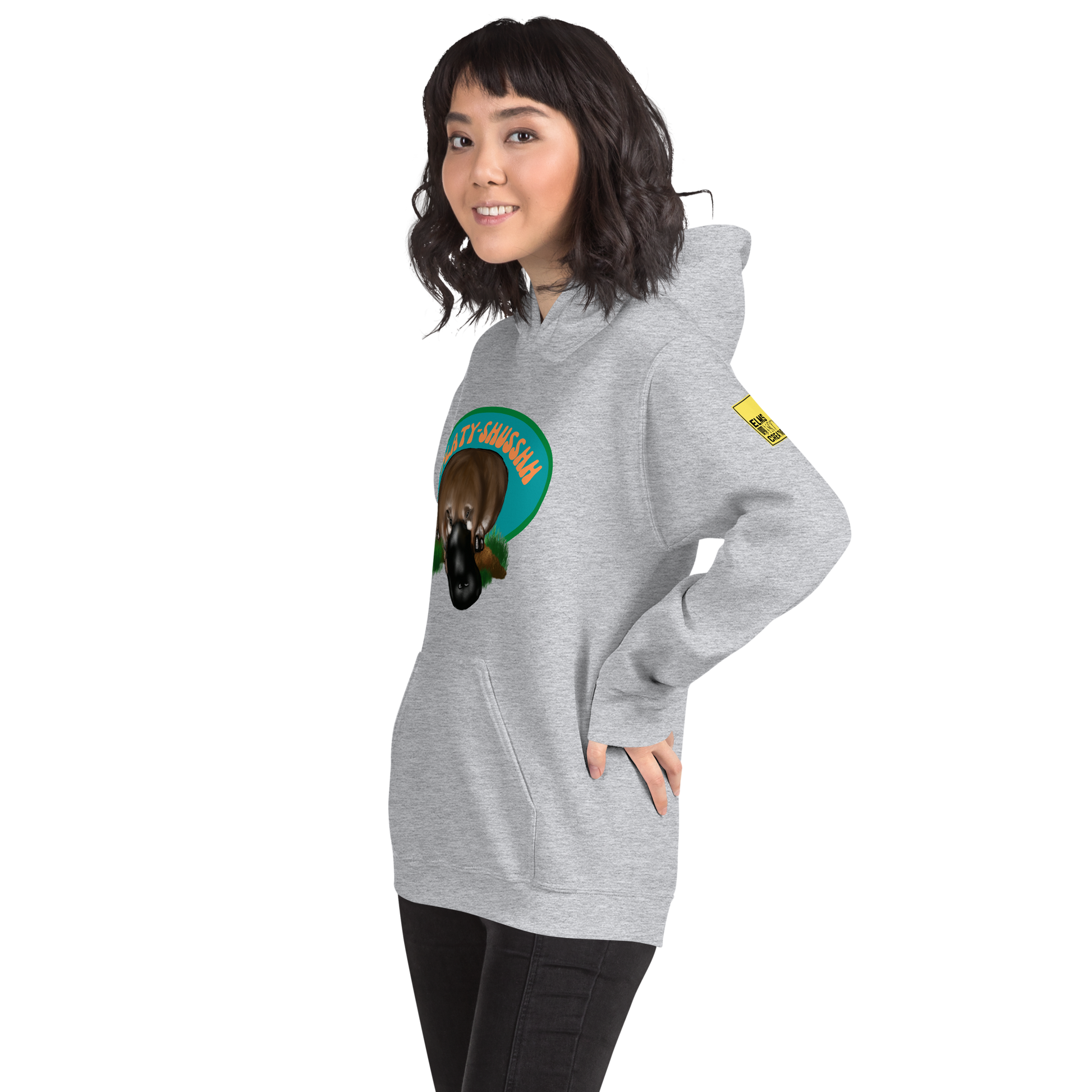 Platyshusshh - Platypus Pun Hoodie - ElmsCreative