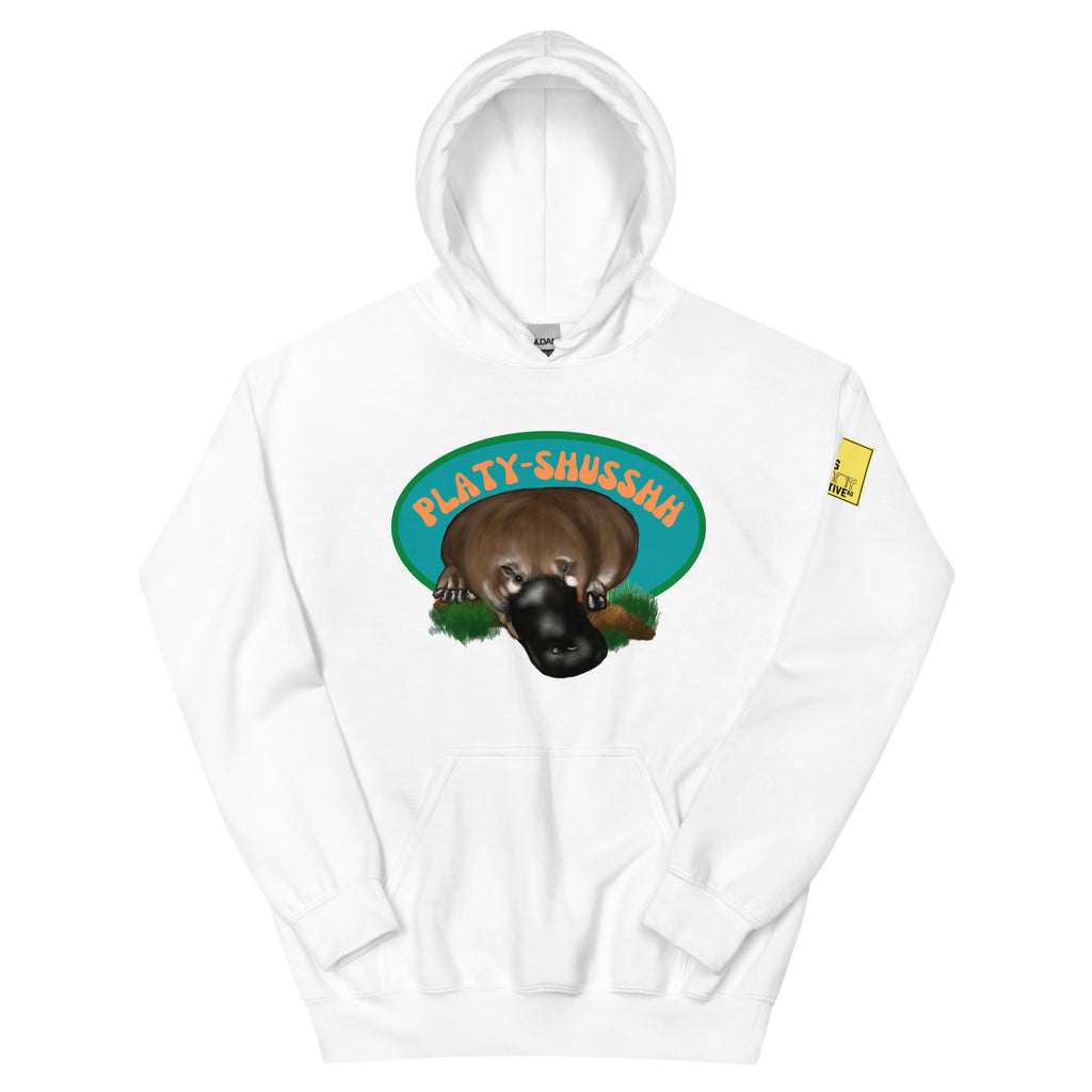 Platyshusshh - Platypus Pun Hoodie - ElmsCreative