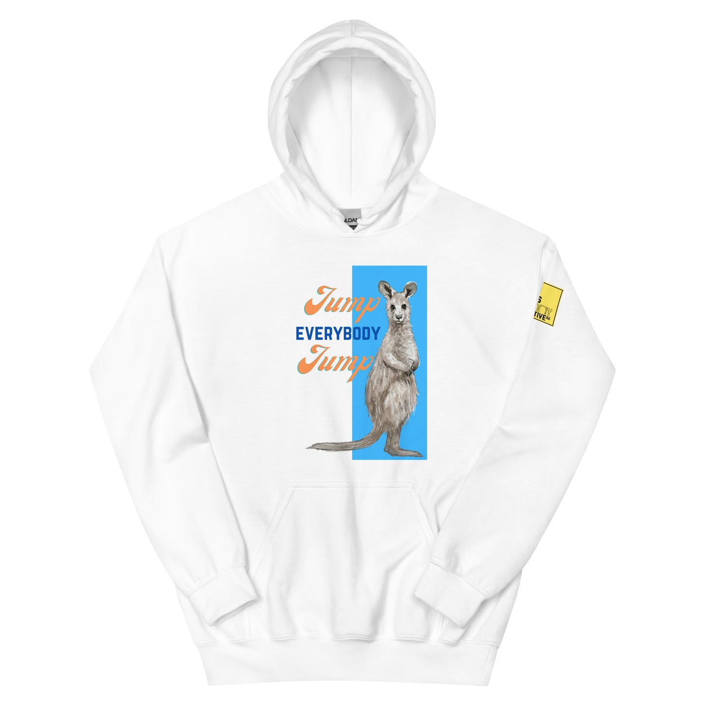 Jump Everybody Jump - Kangaroo Pun Hoodie - ElmsCreative