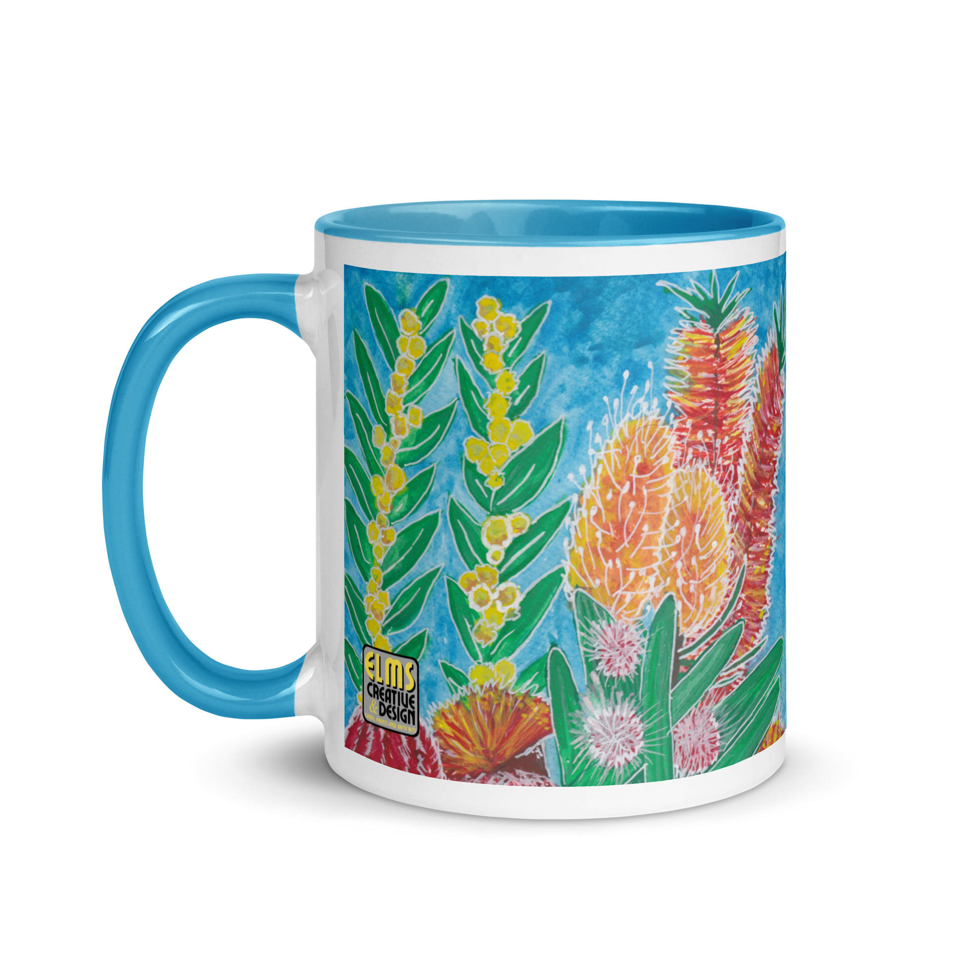 Aussie Florals - Bunch with Blue