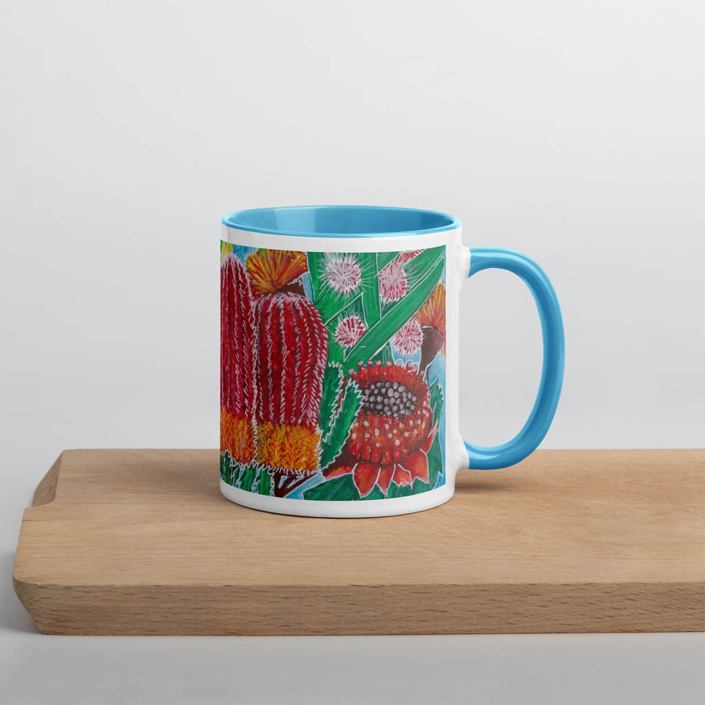 Aussie Florals - Bunch with Blue