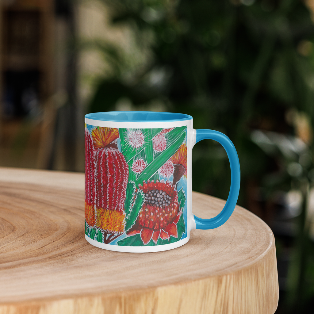 Aussie Florals - Bunch with Blue